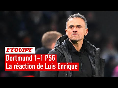 Luis Enrique après Dortmund-PSG : "En février, nous serons plus forts"