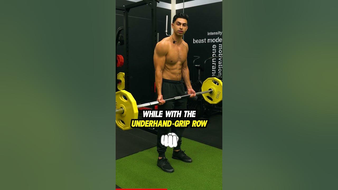 💪🏼Barbell Rows Underhand VS OverhandGrip YouTube