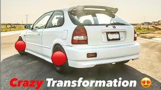 My Honda EK Civic Hatch gets NEW WHEELS! | MAJOR TRANSFORMATION!!