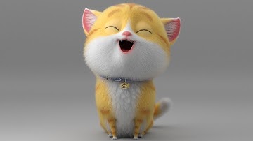 Cartoon Cat Rig Preview