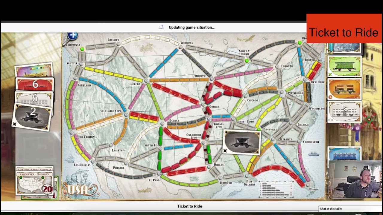 Ticket to Ride - Ep. 6 - USA - Board Games Ep. 2356 - YouTube