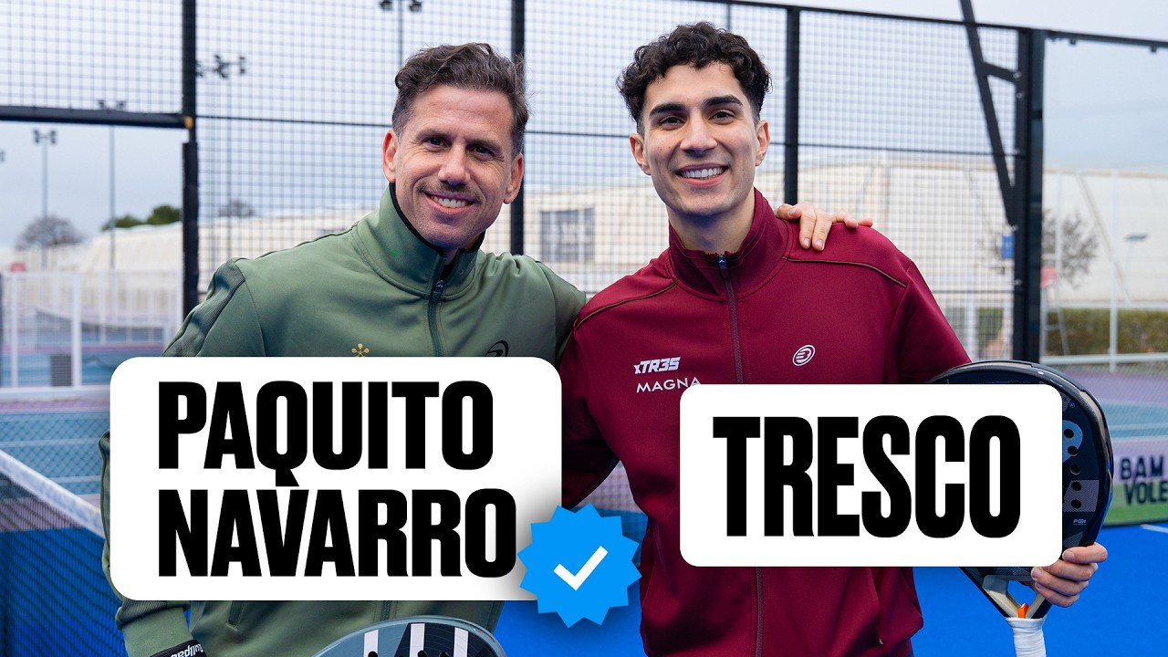 PAQUITO NAVARRO vs TRESCO - ¡ME ENSEÑA a hacer SU BAJADA DE PARED! 🎾🔥