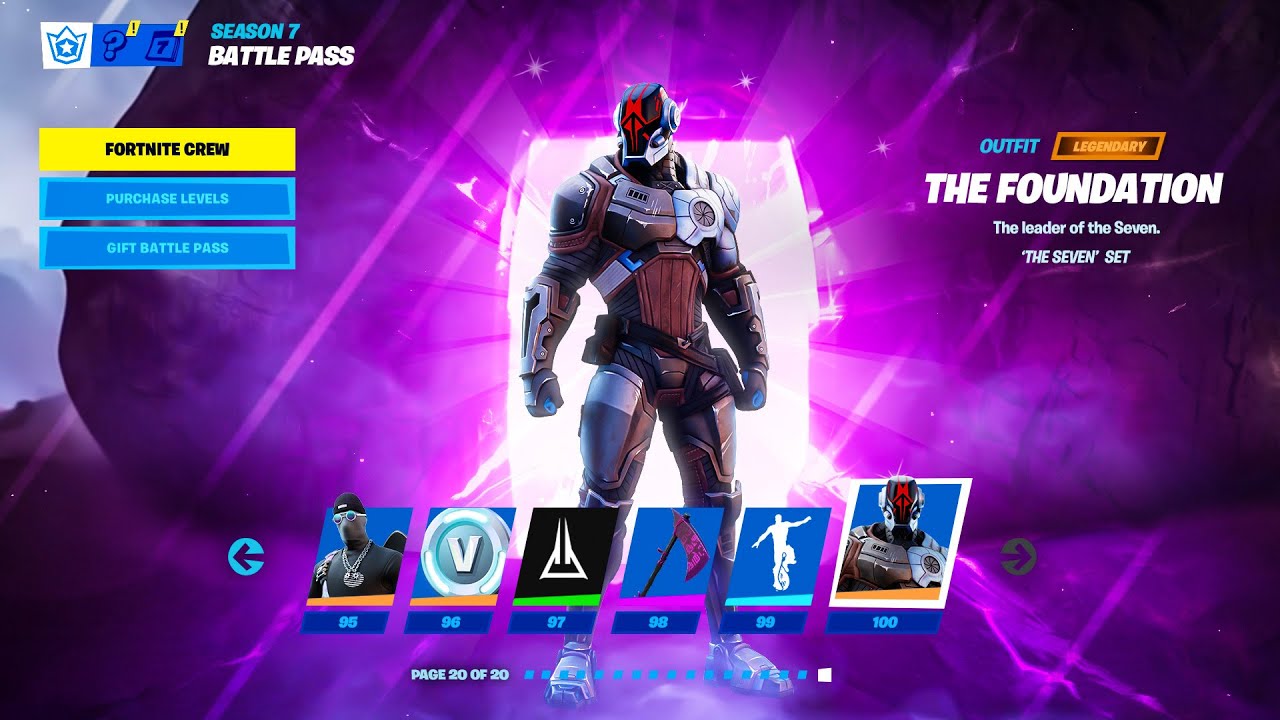 Fortnite Chapter 2 Season 7 Battle Pass Overview Youtube