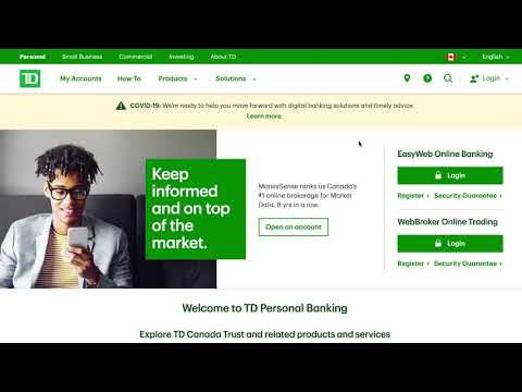 Pay Bills Online Easily Using TD Banks Website