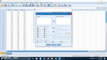 Repeated Measures One-way ANOVA (SPSS STEPS ONLY)