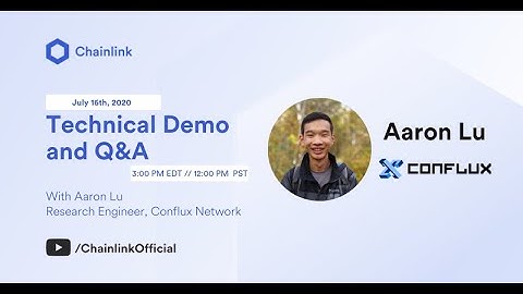 Conflux Technical Chainlink Integration Demo & Q&A
