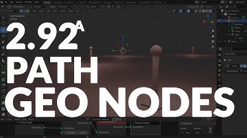 BLENDER 2.92 ALPHA - SCATTER TO PATH WITH GEO NODES - Q&A