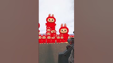 Rainbow Colour Labubu In Maze Gmod #shorts