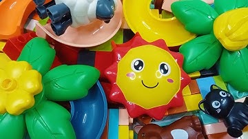 Satisfying building blocks marble run ☆ Build a marble track with lego duplo