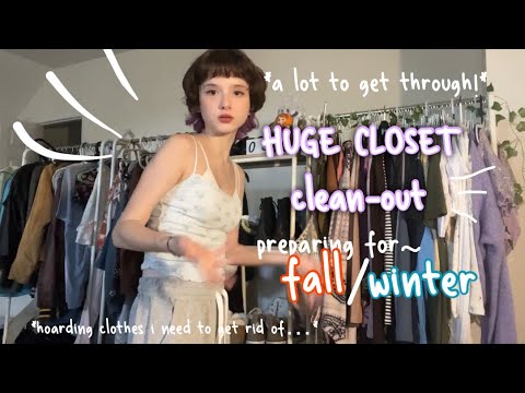 my FULL CLOSET CLEAN-OUT for fall/winter!!