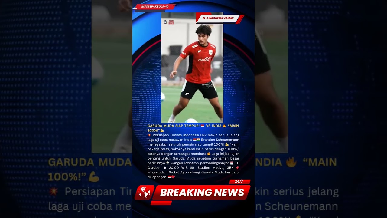 GARUDA MUDA SIAP TEMPUR! 🇮🇩 VS INDIA 🔥 “MAIN 100%!” 💪