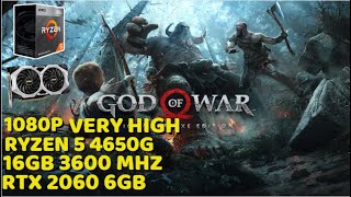 God of War Ryzen 5 4650G RTX 2060 6GB MSI VENTUS !