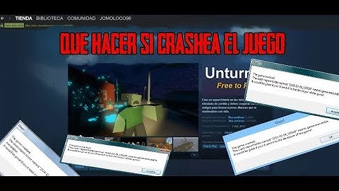 Unturned |tutorial| que hacer si crashea el juego