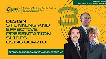 Designing Stunning & Effective Quarto Presentation Slides | CCIDM at Cal Poly Pomona