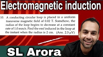 Pfp-10 Electromagnetic Induction (EMI) Numericals from Sl arora 12th physics based on magnetic flux
