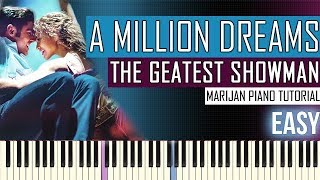 How To Play: The Greatest Showman - A Million Dreams | Piano Tutorial EASY + Sheets