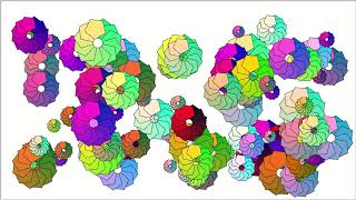 drawing pentagons like flowers : Python turtle graphics (part14)