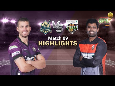 Chattogram Challengers vs Khulna Tigers | 9th Match | Highlights | Season 8 | BBPL 2022