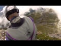 B.A.S.E. wingsuit fly. grand shavalard