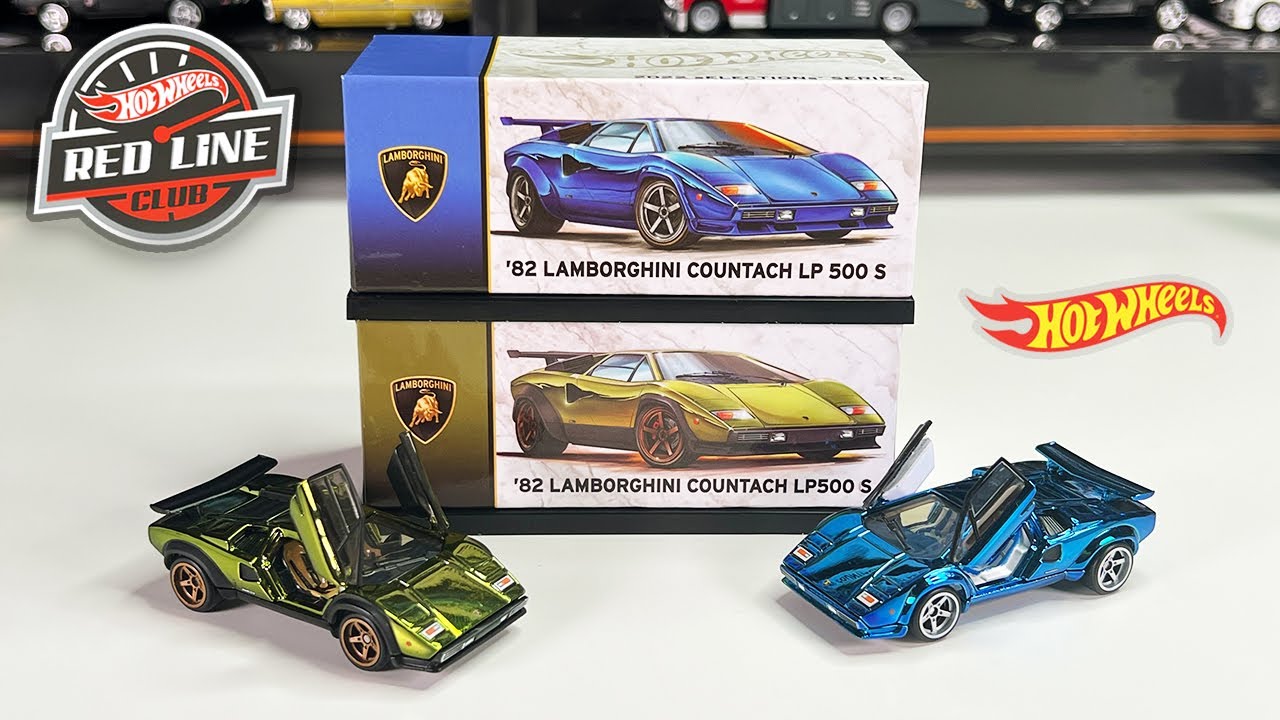 Reviewing the Hot Wheels RLC '82 Lamborghini Countach lP 500 S - Olive  Green & Ice Blue Spectraflame