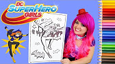 DC Super Hero Girls Wonder Woman Coloring Book Page DC Superhero Girls