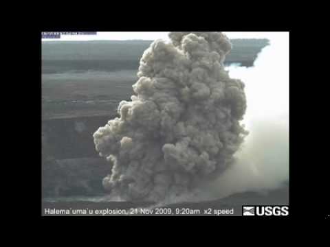 watershed Small Explosive Event in Halema`uma`u