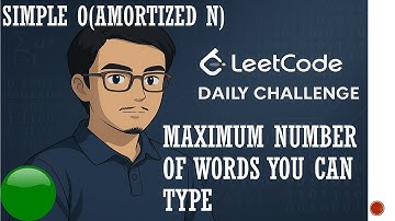 1935. Maximum Number of Words You Can Type | Optimized Hashmap | Leetcode Daily Challenge