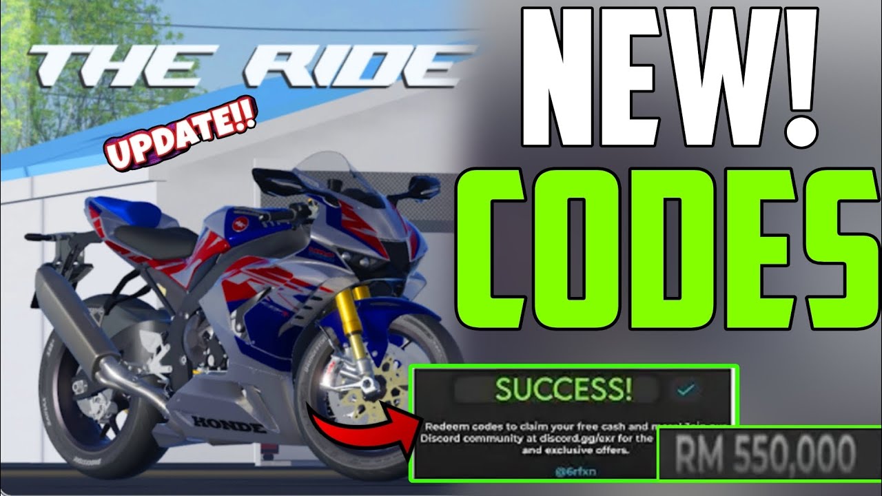 UPDATE THE RIDE CODES - ROBLOX RIDE CODES - CODES FOR THE RIDE - RIDE ...
