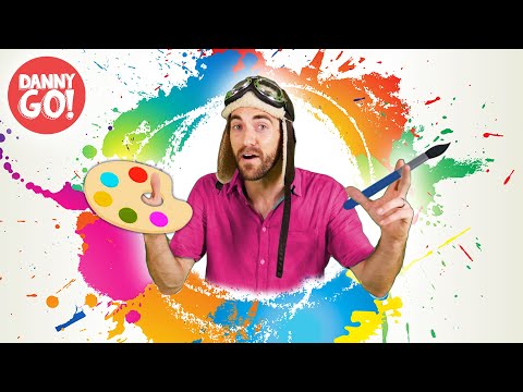 Kid's Painting Ideas W Danny Go! Colors, Shapes, Animals Counting