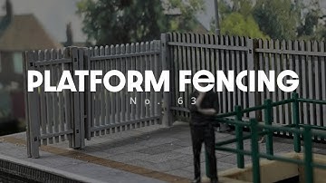 Building a Model Layout in the Garage - 63 - Adding fencing to the platform