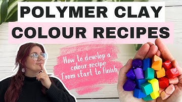 How I Mix a Custom Polymer Clay Colour Tutorial | Full Step-By-Step Process with Colour Recipes!