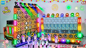 🆕 Mini Dj Truck loading At-New Home by cardboard making dj truck sharpy light big dj setup loading  