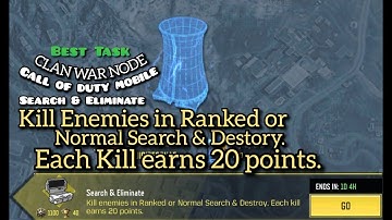 Kill Enemies in Ranked or Normal Search & Destroy. Each Kill earns 20 points.Call Of Duty Mobile