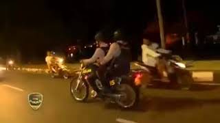 NTB, Razia balap liar Di taman UDAYANA, MATARAM.