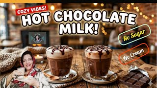 How to Make Hot Chocolate Milk with leftover Sauce #cafestyle