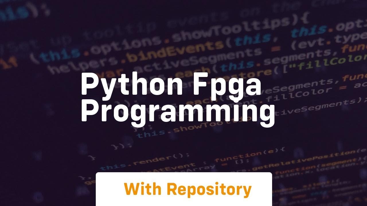 python fpga programming - YouTube