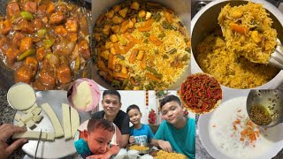 Vlog🥰//Nakli mayam c na kire adubu yumda semjarabanina kiningai d leitare🥰/Pulao/paneer chilli/Raita