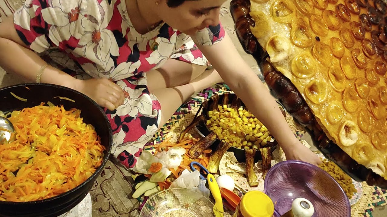 Beautiful village girl cooking with the simplest ingredients at home # ...