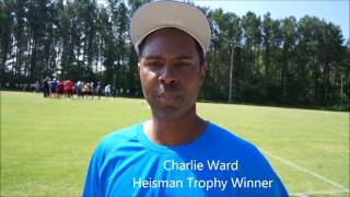 Heisman Trophy Winner Charlie Ward on FSI Camp Sideline