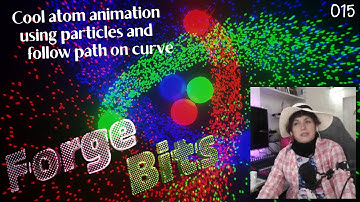 [Forge Bits] Making cool particle and follow path animation | Blender 3.2 | Bit#015