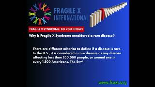 Why is FXS considered a rare disease