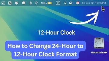 How to Change 24-Hour to 12-Hour Clock Format on Mac !