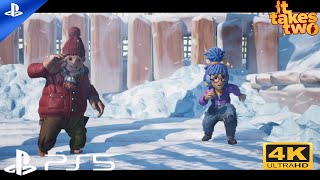 It Takes Two 4k Ultra Gameplay Walkthrough Part_9 (Ps5).| Snow globe |. 4K Graphics #ittakestwo #ps5