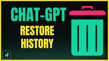 How to Restore Chat GPT History | ChatGPT Conversation Not Found Recovery (Step-by-Step)