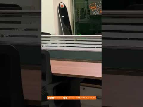 مكاتب رباعي متصلة معا ومنفصلة مع فاصل زجاجي صنعاء حده جولة ريماس خلف التوفير مكاتب اكسبلور