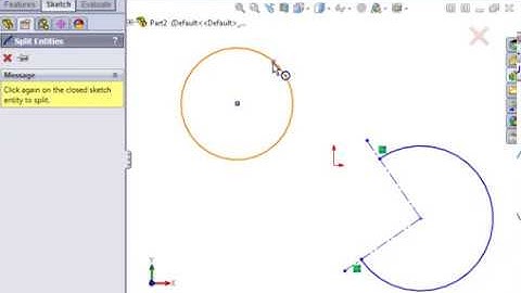 SolidWorks Part Modeling 01 Advanced Sketching   07 Splitting Entities