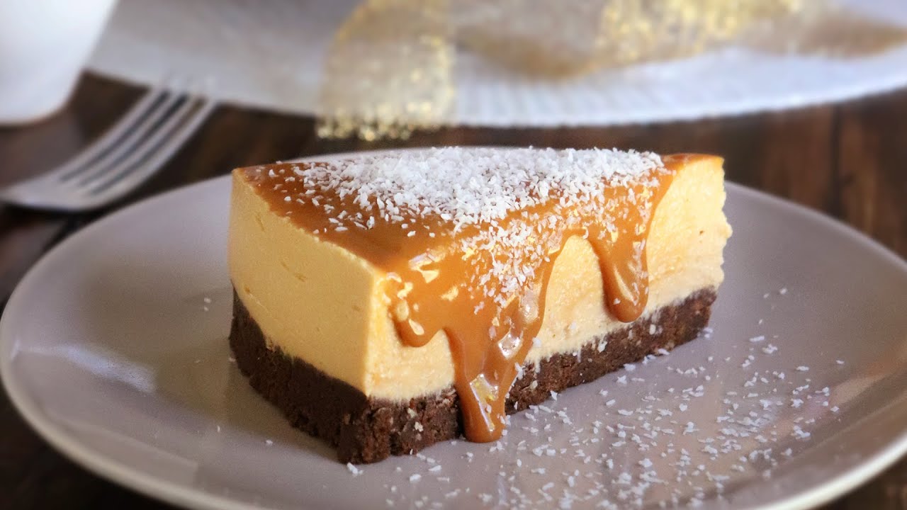 CHEESECAKE de DULCE DE LECHE | Tarta de Queso SIN HORNO - CUKit! - YouTube