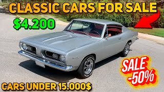 20 Flawless Classic Cars Under $15,000 Available on Craigslist Marketplace! Unique Cheap Cars!