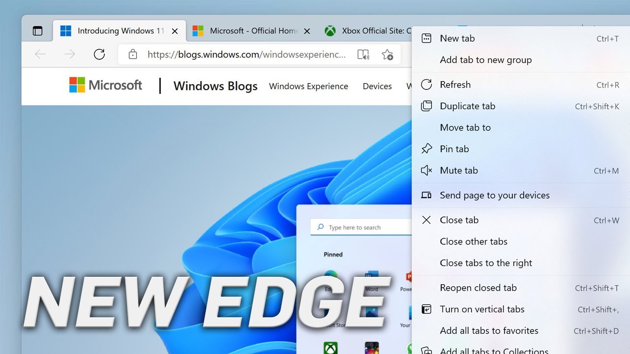 How to Enable the New Microsoft Edge Visual Design on Windows 11 - YouTube