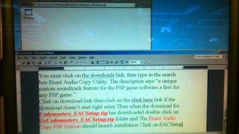 Tutorial converting music files to play in your PSP games